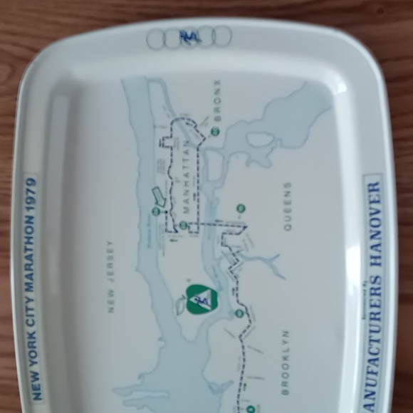 NYC MARATHON 1979 VINTAGE MANUFACTURERS HANOVER ALUMINUM TRAY - Picture 4 of 6